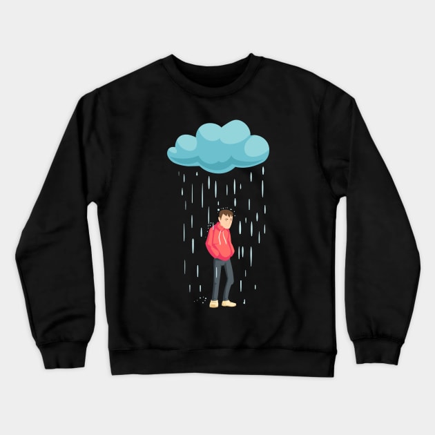 Sad Boy Crewneck Sweatshirt by RamzStore